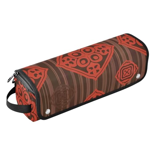 2-in-1-Haar-Werkzeug-Organizer mit herausnehmbarer, hitzebeständiger Matte, kariertes Muster von GuoChe