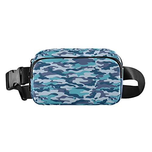 Bauchtasche für Damen und Herren, Camouflage-Design, mit verstellbarem Riemen, Mini-Hüfttasche für Workout, Laufen, Maschinenwäsche, 8 x 6.5 x 2.3 Inches, Bauchtasche von GuoChe