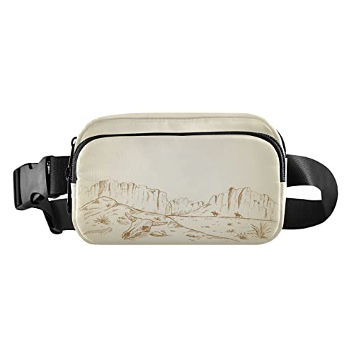 Cowboys Racing Desert Bauchtasche für Damen und Herren, Gürteltasche, Crossbody-Taschen mit verstellbarem Riemen, Mini-Hüfttasche für Workout, Laufen, Maschinenwäsche, 8 x 6.5 x 2.3 Inches, Bauchtasche von GuoChe