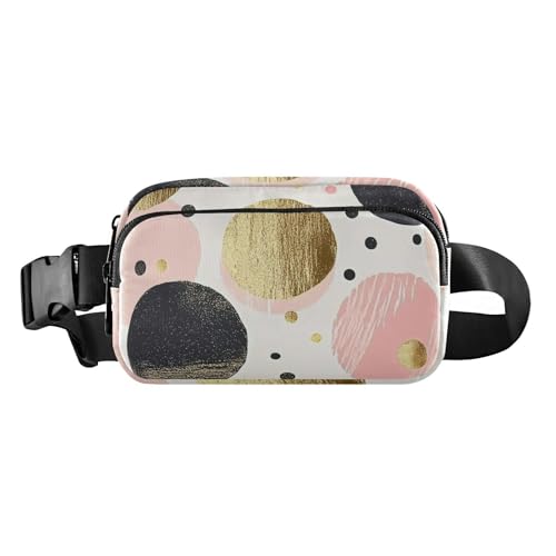 Gürteltasche mit buntem Punktemuster, für Damen, Herren, Teenager, wasserabweisend, Laufgürteltasche von GuoChe