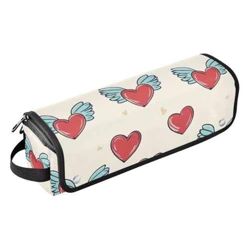 GuoChe 2-in-1-Haar-Werkzeug-Organizer und hitzebeständige Matte, Rot mit blauen Flügeln von GuoChe