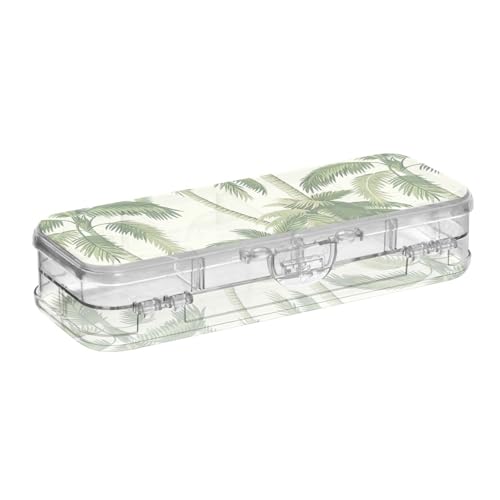 GuoChe Doppelschichtige, transparente Stifteetuis für Schreibwaren mit Deckel, transparente Stiftebox von GuoChe