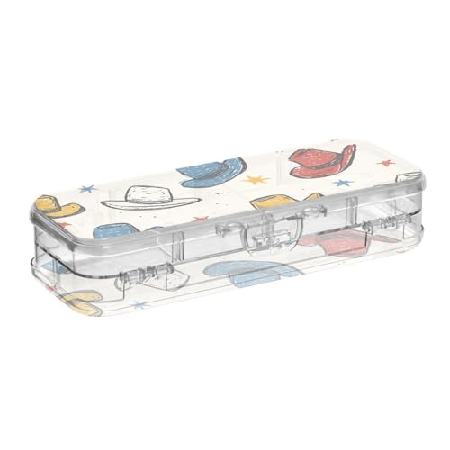 GuoChe Doppelschichtiges Stifteetui für Kinder, mit Schnappdeckel, Kunststoff-Federbox von GuoChe