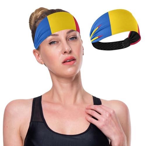 GuoChe Feuchtigkeitsableitende Stretch-Stirnbänder für Damen, dehnbar, Schweißband für Damen, für Make-up, Yoga, Fußball, den täglichen Gebrauch von GuoChe