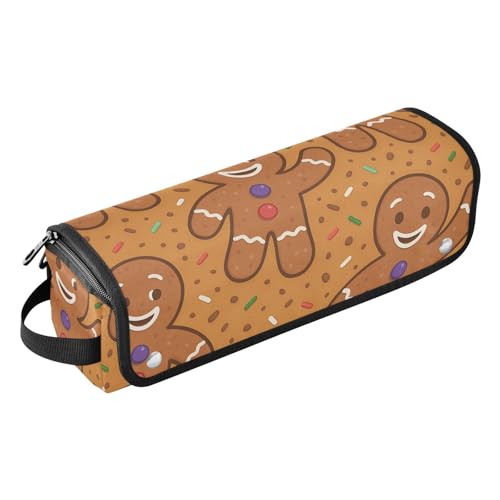 GuoChe Haarwerkzeug-Reisetasche für Frauen und hitzebeständige Matte Lebkuchenmann von GuoChe