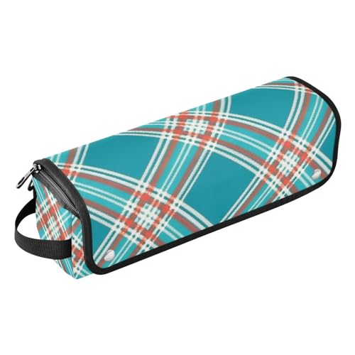 GuoChe Heating Tools Reisetasche Organizer und hitzebeständige Matte mit Reißverschluss, Karomuster von GuoChe