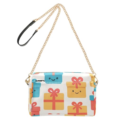 GuoChe Kleine Umhängetaschen für Damen, veganes Leder, lässige Geldbörse, wasserdicht, Schulterhandtaschen, verpacktes Geschenkmuster von GuoChe