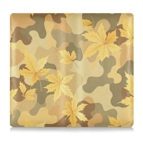 GuoChe Leder Auto Registrierung Versicherung & Ausweishalter Herren Damen Geldbörse Zubehör Tasche für jedes Auto, LKW, Motorrad, Anhänger oder Boot Camouflage Ahorn von GuoChe