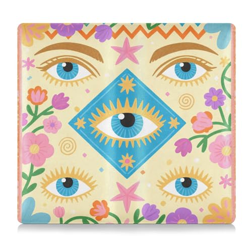 GuoChe Leder Auto Registrierung Versicherung & Ausweishalter Herren Damen LKW Zubehör für Karten, Essential Document Führerschein Auge - Gemustertes Dekor von GuoChe