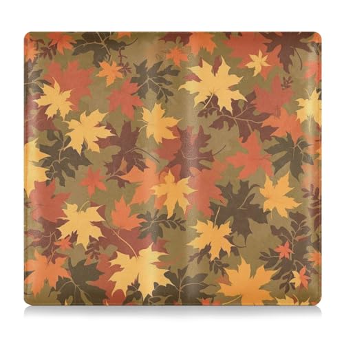 GuoChe Leder Auto Registrierung & Versicherung Kartenhalter Männer Frauen Essential Auto Brieftasche Hülle für Ausweis, Führerschein, Schlüssel Kontaktinformationskarten Safari Fall Ahorn von GuoChe