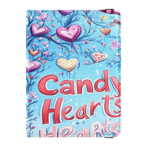 GuoChe Valentines Day Tree Love Heart Candy Hearts Leather Car Registration and Insurance Holder Document Wallet for Cards, Essential Document Driver License Men Women Premium Leather, Farbe, 5, 1 von GuoChe