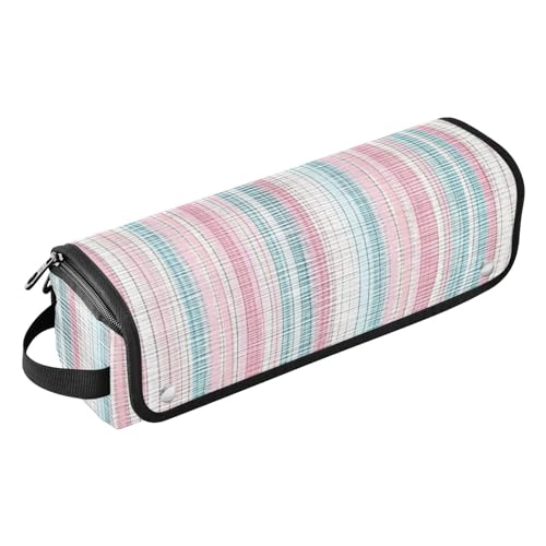 GuoChe Wasserdichter flacher Lockenstab Reise-Organizer mit herausnehmbarer, hitzebeständiger Matte, bunt gestreift von GuoChe