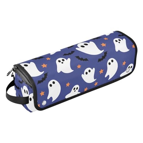 Haar-Werkzeug-Organizer mit großer Kapazität und hitzebeständiger Matte, weißes Geisterfledermaus-Muster von GuoChe