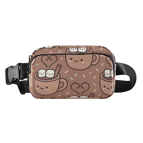 Hot Cocoa Mugs modische Bauchtasche für Damen und Herren, große Kapazität, Laufgürteltasche von GuoChe
