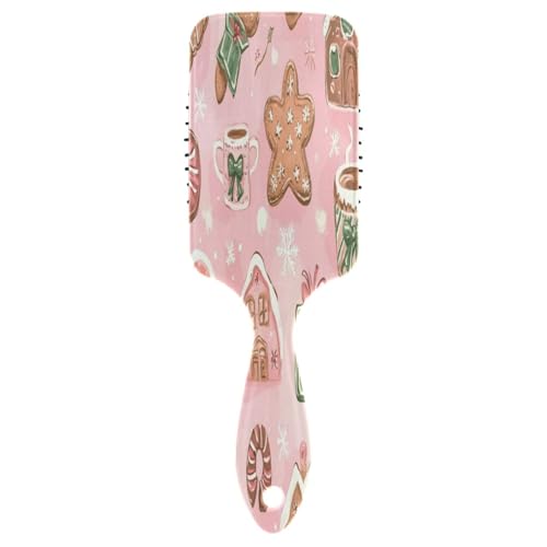 Lebkuchenhaus Weihnachten Nahtlose antistatische Entwirrungsbürsten für dickes Haar verleiht Glanz und macht geschmeidig mit Männern, Frauen und Kindern von GuoChe