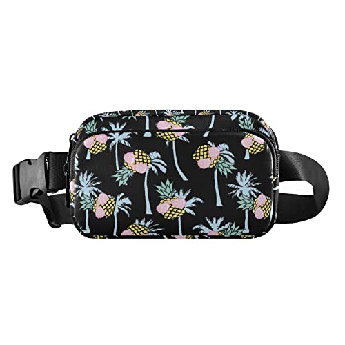 Lustige Ananas-Bauchtasche für Damen und Herren, Gürteltasche, Crossbody-Taschen mit verstellbarem Riemen, Mini-Hüfttasche für Workout, Laufen, Maschinenwäsche, 8 x 6.5 x 2.3 Inches, Bauchtasche von GuoChe