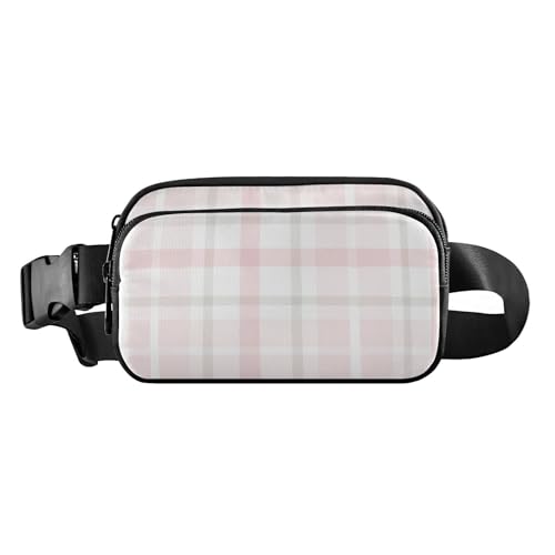 Modische Bauchtasche für Damen, Herren, Teenager, große Kapazität, Brustgürtel, Bauchtasche mit verstellbarem, Buffalo Plaid Schottland Pink, 20,3 x 13,5 x 5,8 cm, Retro, Buffalo Plaid Scotland Pink Modische Bauchtasche für Damen, Herren, Teenager, große Kapazität, Brustgürtel, Bauchtasche mit verstellbarem, Buffalo Plaid Schottland Pink, 20,3 x 13,5 x 5,8 cm, Retro, Buffalo Plaid Scotland Pink von GuoChe