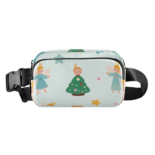 Modische Gürteltasche mit Engel-Weihnachtsbaum-Muster, für Damen, Herren, Teenager, vielseitig einsetzbar von GuoChe