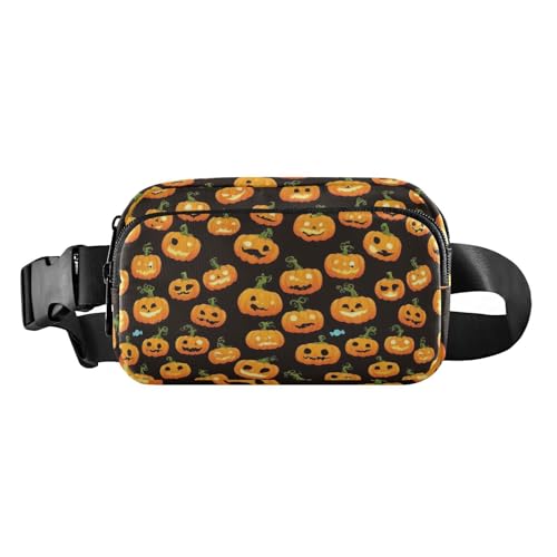 Modische Gürteltasche mit Halloween-Muster, für Damen und Herren, wasserdicht, Crossbody-Sporttasche von GuoChe