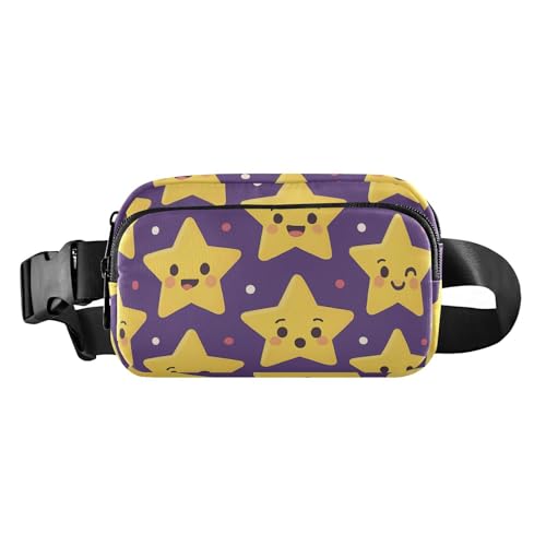 Modische Umhängetasche mit Weihnachtssternen-Muster, Hüfttasche für Damen und Herren, Mehrzweck-Umhängetasche von GuoChe