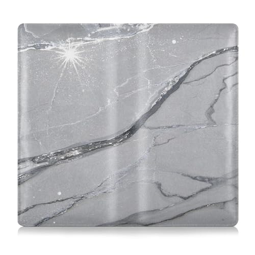 PU Leder Auto Registrierung und Versicherung Halter Männer Frauen Brieftasche Zubehör Etui für Karten Essential Dokument Führerschein Fake Glitter Marmor Grain Grau von GuoChe