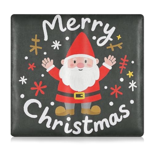 PU-Leder Auto-Zulassungsversicherung & Ausweishalter Männer Frauen Fahrzeug Handschuhfach für Dokumente, Karten, Führerschein Frohe Weihnachten Cartoon Zwerge von GuoChe