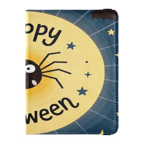 Reisepass- und Impfkarten-Etui aus Leder, Kombination für Reisedokumente, Organizer, Schutz, Reisepasshülle, Brieftasche, für Damen und Herren, wasserdicht, Frohe Weihnachten Cartoon brauner Hund, 1 von GuoChe