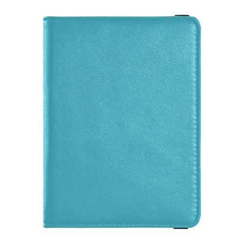 Reisepass- und Impfkarten-Etui aus Leder, Reisedokumente, Organizer, Schutz, Reisepasshülle für Damen und Herren, wasserdicht, Aquamarin, 1 size, Modern von GuoChe