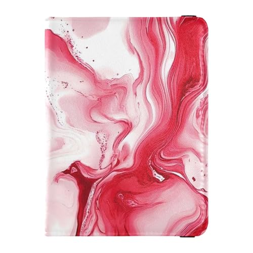 Reisepass- und Impfkartenetui aus Leder, Kombi, Reisepasshülle, Reisepasshülle für Damen und Herren, wasserdicht, Marmor-Kunstdruck, 1 size, Modern von GuoChe