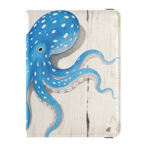 Reisepass- und Impfkartenhalter aus Leder, Kombi, Reisepasshülle, Reisepasshülle für Damen und Herren, wasserdicht, Holzkunst, 1 size, Modern von GuoChe