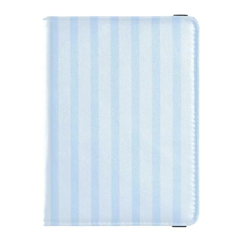 Reisepass- und Impfkartenhalter aus Leder, vertikale Streifen, Reisedokumente, Organizer, Schutz, Reisepasshülle für Damen und Herren, wasserdicht von GuoChe