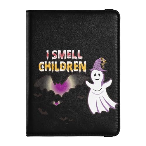 Reisepasshülle Herren Geruch Kinder Halloween Premium PU Leder Reisezubehör 14,5 x 10,9 cm, Bunt, Einheitsgröße von GuoChe