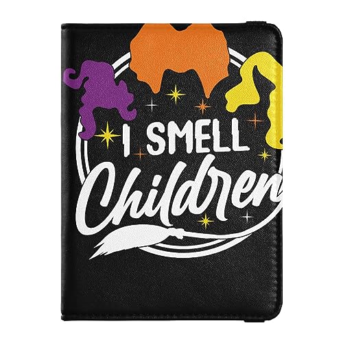 Reisepasshülle Herren Halloween i Smell Kinder Premium PU-Leder Reisezubehör 14,5 x 10,9 cm, eule, Einheitsgröße von GuoChe