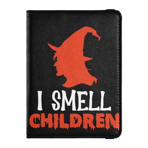 Reisepasshülle Herren I Smell Kinder Halloween Kreative PU Leder Reisezubehör 14,5 * 10,9 cm, Bunt, Einheitsgröße von GuoChe