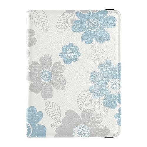 Reisepasshülle für Damen, Blumenmuster, Bauernhaus, Premium-PU-Leder, Reisegeschenk, 14,5 x 10,9 cm, Floral Bauernhaus, Einheitsgröße von GuoChe