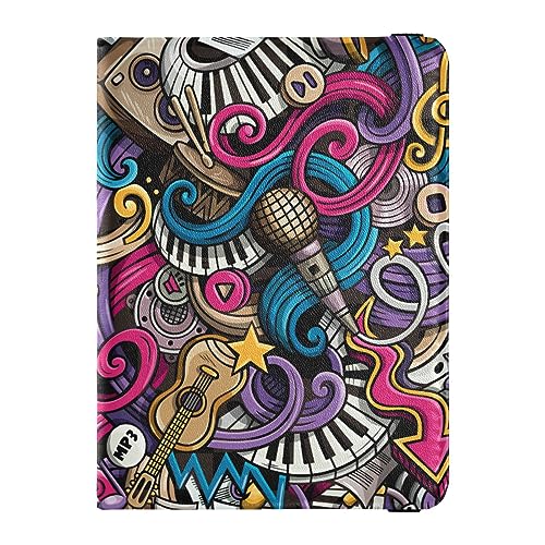 Reisepasshülle für Damen, Cartoon, niedliche Kritzeleien, Premium-PU-Leder, Reisezubehör, 14,5 x 10,9 cm, Cartoon Nette Kritzeleien, Einheitsgröße von GuoChe