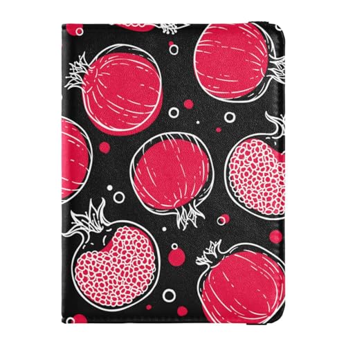 Reisepasshülle für Damen, Früchte, rote Tomaten, Reisepasshülle, Premium-PU-Leder, 14,5 x 10,9 cm, Bunt, 1 size von GuoChe