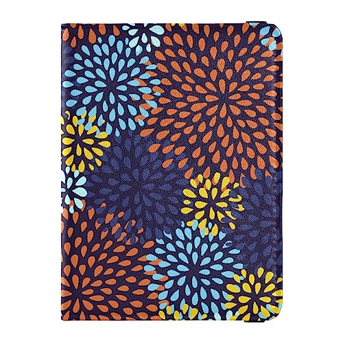 Reisepasshülle für Damen, Mandala, marokkanischer Stil, kreativ, PU-Leder, Reisezubehör, 14,5 x 10,9 cm, Medaillon Floral, Einheitsgröße von GuoChe