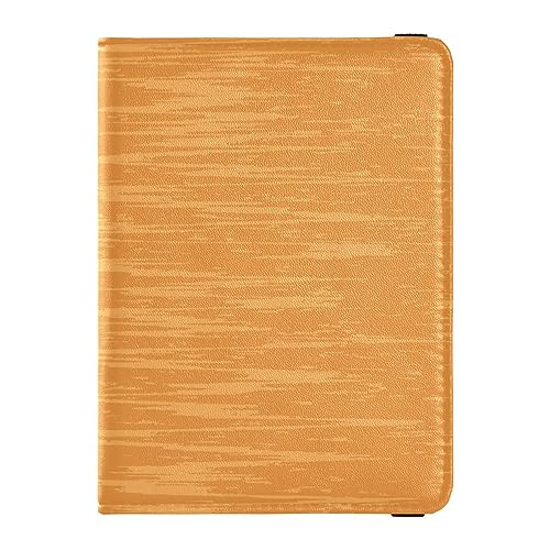 Reisepasshülle für Damen, aus hochwertigem PU-Leder, 14,5 x 10,9 cm, Orange, Bunt, 1 size von GuoChe