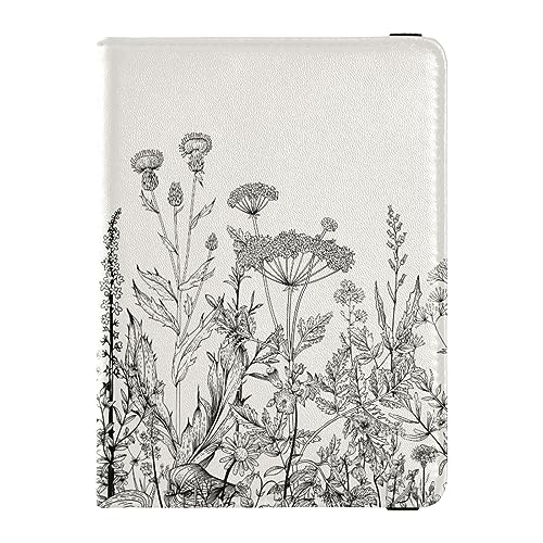 Reisepasshülle für Damen, florales Design, kreativ, PU-Leder, Reisezubehör, 14,5 x 10,9 cm, Floral Wild, Einheitsgröße von GuoChe