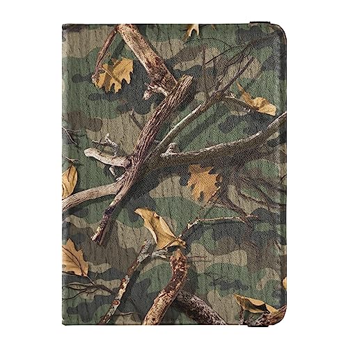 Reisepasshülle für Damen, klassisches Design, Camouflage, kreatives PU-Leder, Reisezubehör, 14,5 x 10,9 cm, Classic Woods Camouflage, Einheitsgröße von GuoChe