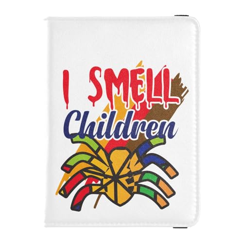 Reisepasshülle für Damen, mit Aufschrift "I Smell", Premium-PU-Leder, Reisegeschenk, 14,5 x 10,9 cm, Bunt, Einheitsgröße von GuoChe