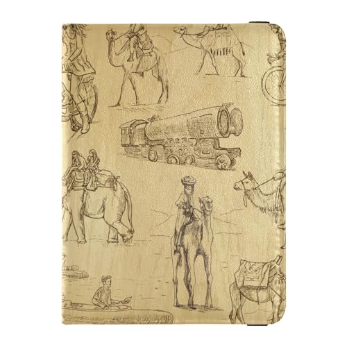 Reisepasshülle für Frauen, Transport, weltweit, kreative Reisepasshülle, Reisegeschenk, 14,5 x 10,9 cm, Bunt, Einheitsgröße von GuoChe