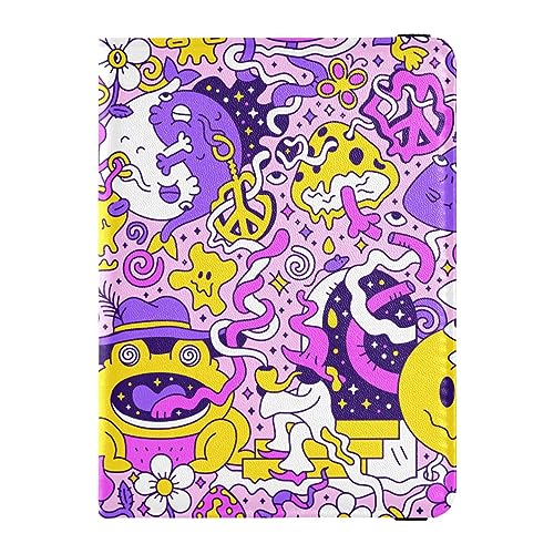 Reisepasshülle für Herren, Cartoon-Motiv, lustiges Monster, Premium-PU-Leder, Reisezubehör, 14,5 x 10,9 cm, Cartoon Lustiges Monster, Einheitsgröße von GuoChe