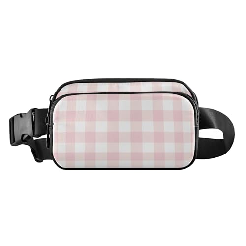 Stilvolle Umhängetasche für Damen, Herren, Teenager, wasserdichte Gürteltasche, Reisebrieftasche, mit rosafarbenem Büffelkaro, Schottland, 20,3 x 13,5 x 5,8 cm, Retro, Pink Buffalo Plaid Tartan Check Stilvolle Umhängetasche für Damen, Herren, Teenager, wasserdichte Gürteltasche, Reisebrieftasche, mit rosafarbenem Büffelkaro, Schottland, 20,3 x 13,5 x 5,8 cm, Retro, Pink Buffalo Plaid Tartan Check von GuoChe