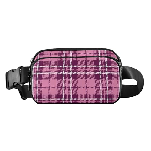 Trendige Gürteltasche für Damen und Herren, Teenager, Mini-Umhängetasche mit verstellbarem, Büffelkaro, Schottenkaro-Muster, 20,3 x 13,5 x 5,8 cm, Retro-Stil, Buffalo Plaid Schottenkaro Schottland Trendige Gürteltasche für Damen und Herren, Teenager, Mini-Umhängetasche mit verstellbarem, Büffelkaro, Schottenkaro-Muster, 20,3 x 13,5 x 5,8 cm, Retro-Stil, Buffalo Plaid Schottenkaro Schottland von GuoChe