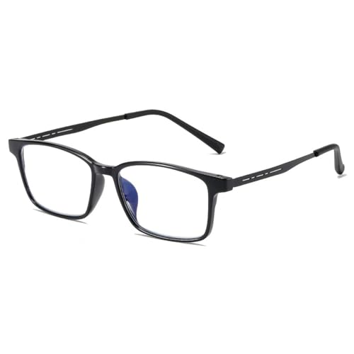 Guohorn Klassische kurzsichtige Brille für Männer Frauen Anti-Blaulicht Myopie Brille Leichtes Gestell (Blau, -2.0, Dioptrien) von Guohorn