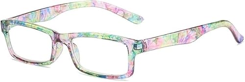 Guohorn Lesebrille für Männer Frauen blaues Licht blockieren Federscharnier Computer Leser Anti Blendung UV-Brille (Grün, 2, x) von Guohorn