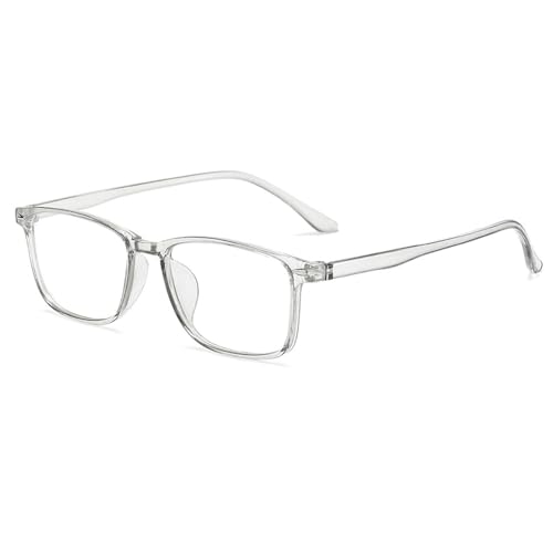 Guohorn TR90 Blue Light Blocking Nearsighted Glasses for Men Women Lightweight Myopia Distance Glasses (Grau, -5.5, Dioptrien) von Guohorn