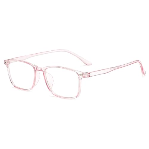 Guohorn TR90 Blue Light Blocking Nearsighted Glasses for Men Women Lightweight Myopia Distance Glasses (Rosa, -2.0, Dioptrien) von Guohorn